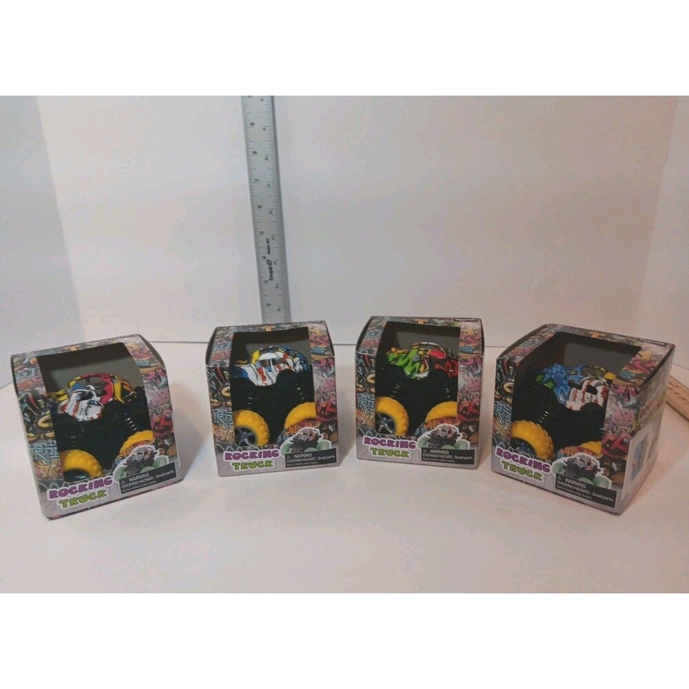 Key Craft Toys Rocking Truck  Off Road Monster Truck Lot Of 4